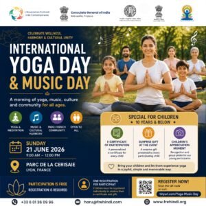 Let's celebrate together in Lyon our Yoga Day..